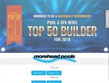 Tablet Screenshot of moreheadpools.com